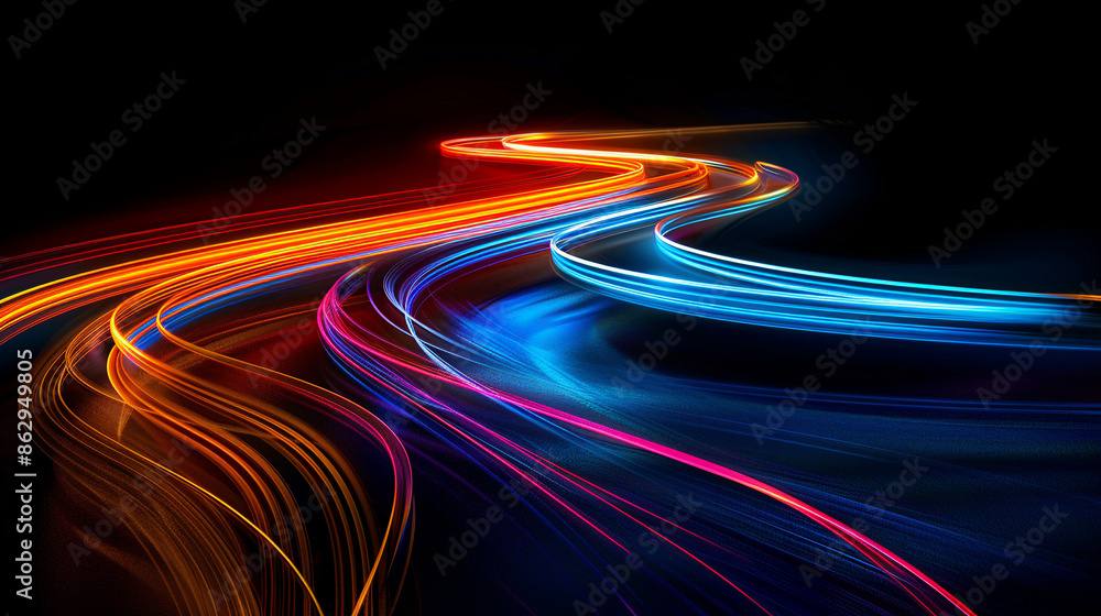 Abstract background with red and blue lights. Abstract background with red and blue lights.