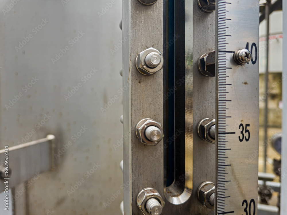 Fototapeta premium Level gauge and scale