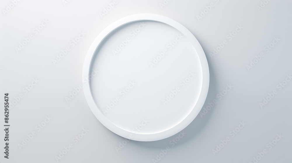 A classic, circular frame with a polished finish, its simplicity highlighting the beauty of the pure white background. A classic, circular frame with a polished finish, its simplicity highlighting the beauty of the pure white background.