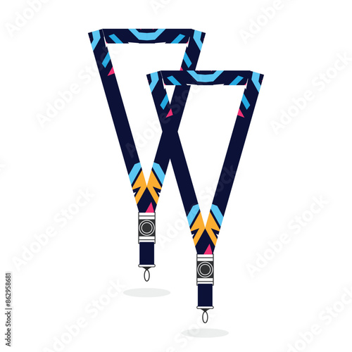 Modern ID card lanyard