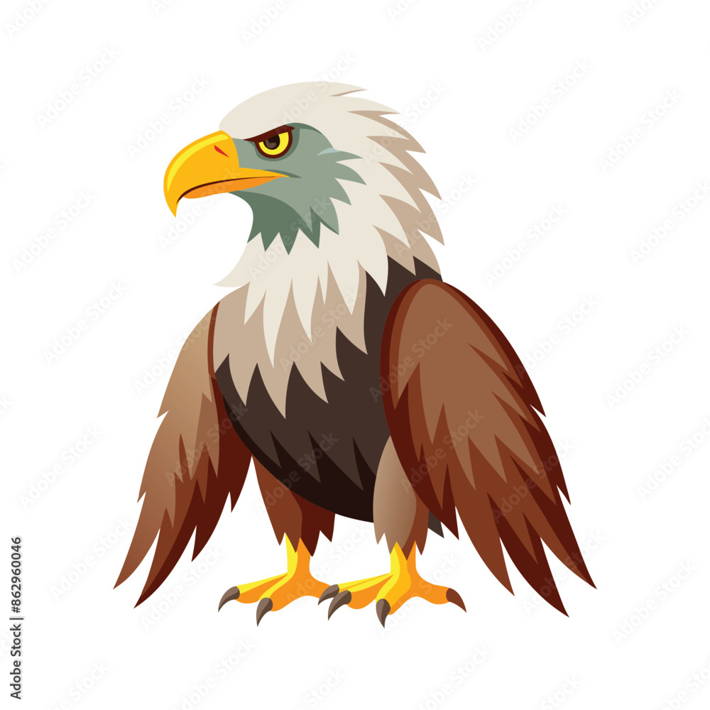 Fototapeta premium eagle vector art color design illustration