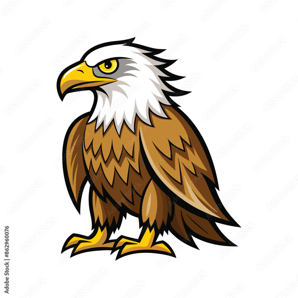 Fototapeta premium eagle vector art color design illustration