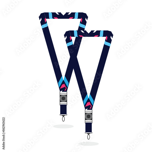 Modern ID card lanyard