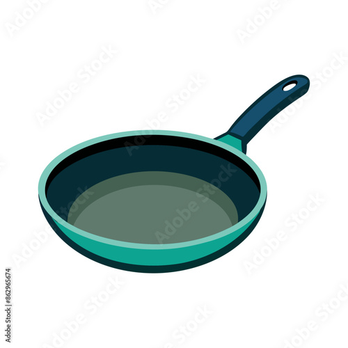 frying pan isolated on white background 