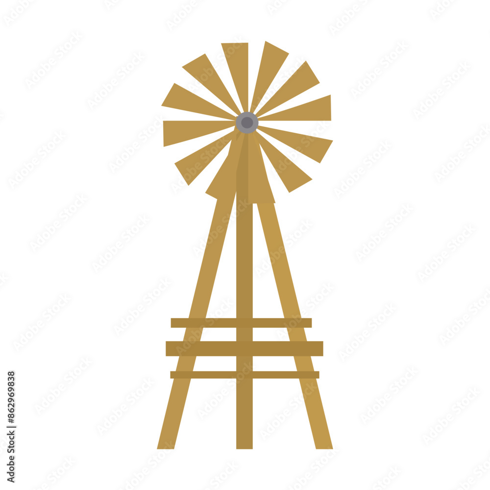 Cartoon Old Windmill Icon Cartoon Old Windmill Icon