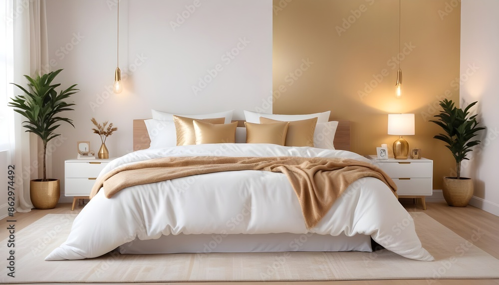 Photo interior modern design room 3d illustration Photo interior modern design room 3d illustration
