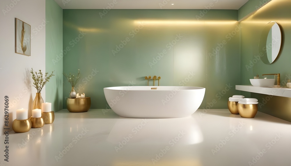 Photo interior modern design room 3d illustration Photo interior modern design room 3d illustration