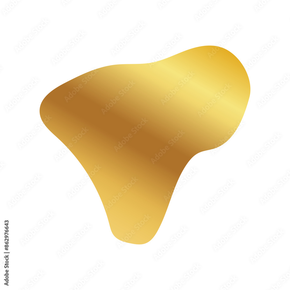 Liquid Fluid Golden Gradient random organic shapes Liquid Fluid Golden Gradient random organic shapes