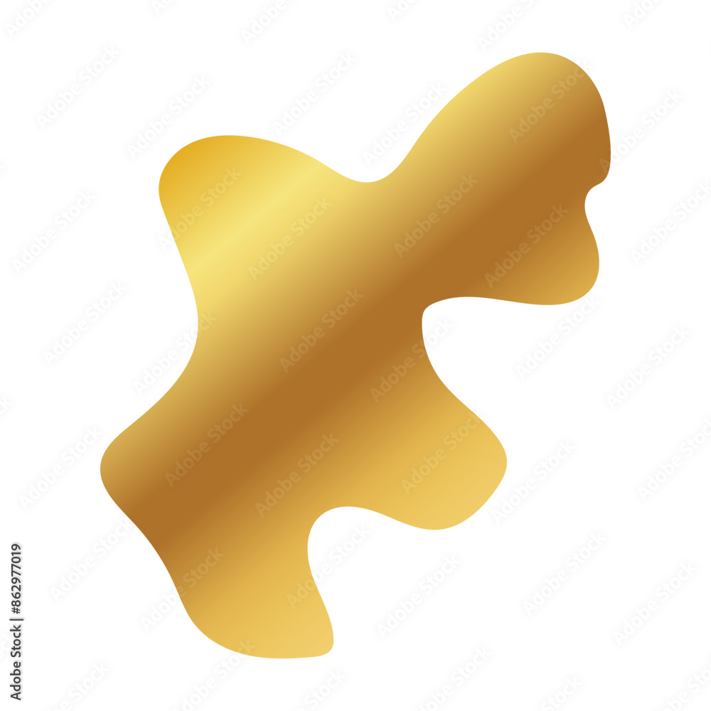 Liquid Fluid Golden Gradient random organic shapes Liquid Fluid Golden Gradient random organic shapes