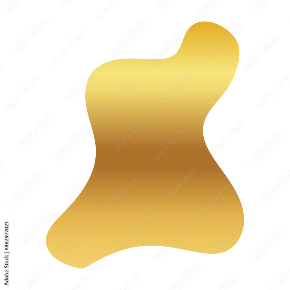 Liquid Fluid Golden Gradient random organic shapes Liquid Fluid Golden Gradient random organic shapes