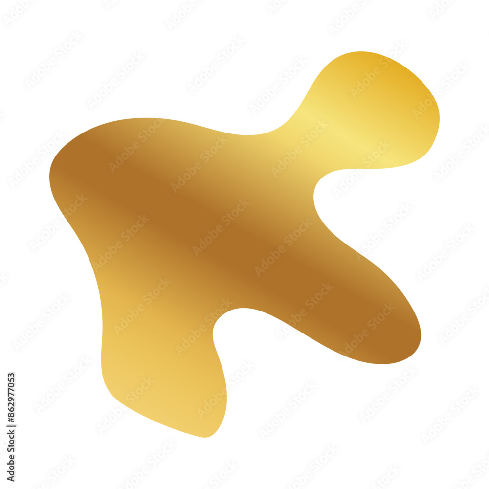 Liquid Fluid Golden Gradient random organic shapes Liquid Fluid Golden Gradient random organic shapes