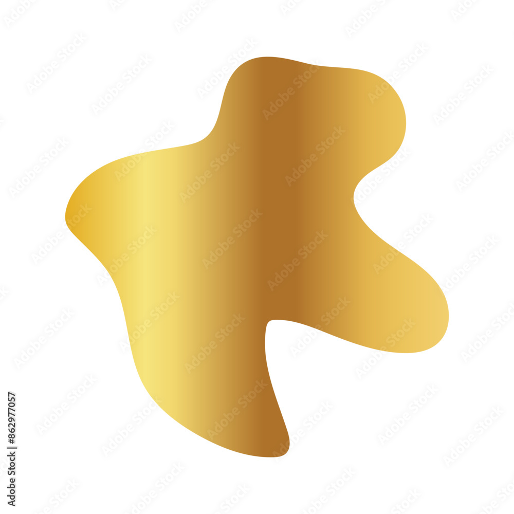 Liquid Fluid Golden Gradient random organic shapes Liquid Fluid Golden Gradient random organic shapes