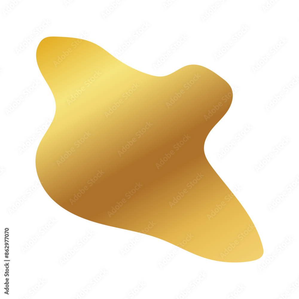 Liquid Fluid Golden Gradient random organic shapes Liquid Fluid Golden Gradient random organic shapes