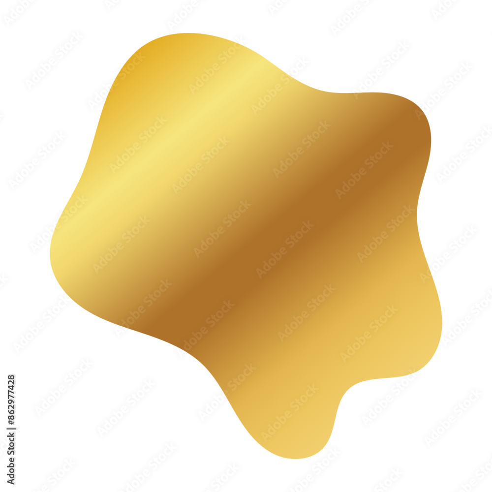 Liquid Fluid Golden Gradient random organic shapes Liquid Fluid Golden Gradient random organic shapes