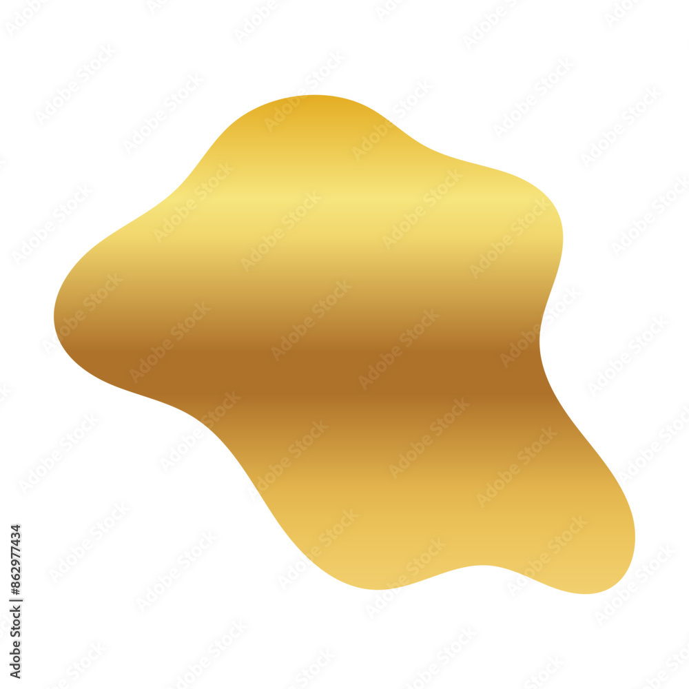 Liquid Fluid Golden Gradient random organic shapes Liquid Fluid Golden Gradient random organic shapes