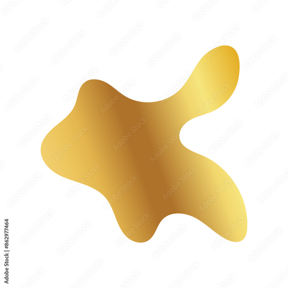 Liquid Fluid Golden Gradient random organic shapes Liquid Fluid Golden Gradient random organic shapes