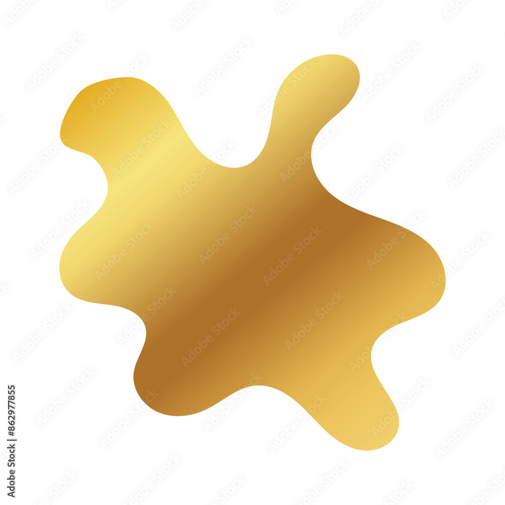Liquid Fluid Golden Gradient random organic shapes Liquid Fluid Golden Gradient random organic shapes