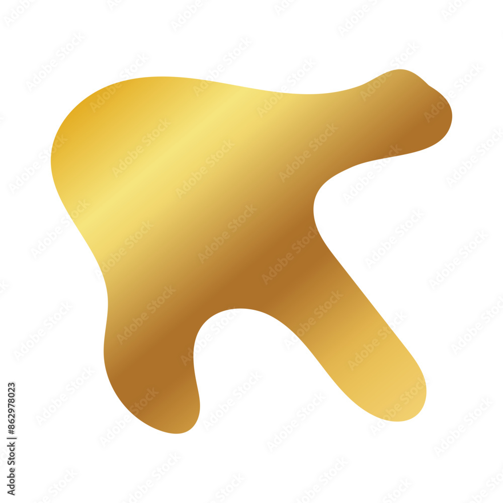 Liquid Fluid Golden Gradient random organic shapes Liquid Fluid Golden Gradient random organic shapes