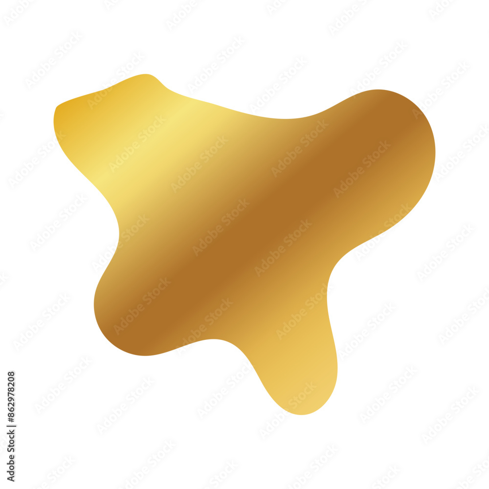 Liquid Fluid Golden Gradient random organic shapes Liquid Fluid Golden Gradient random organic shapes