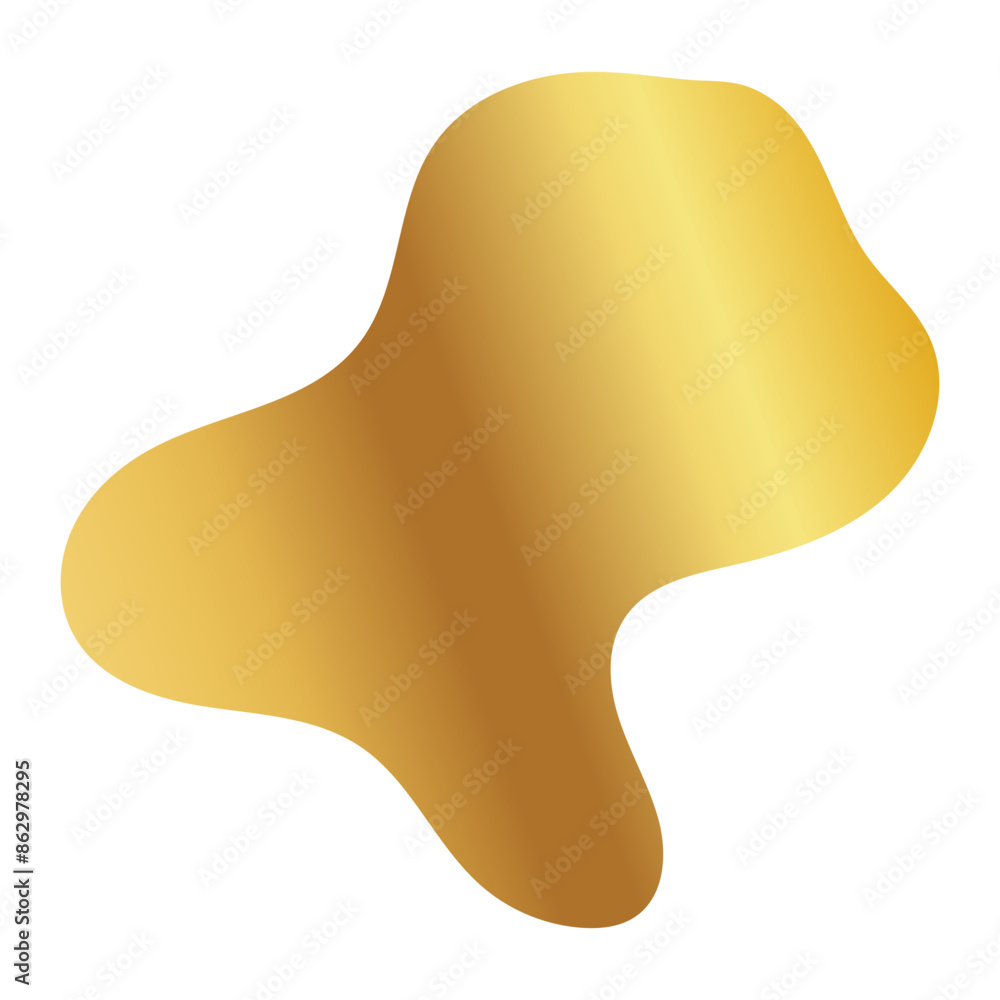 Liquid Fluid Golden Gradient random organic shapes Liquid Fluid Golden Gradient random organic shapes