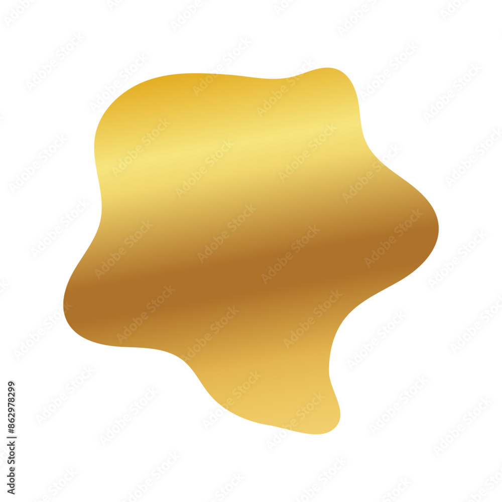 Liquid Fluid Golden Gradient random organic shapes Liquid Fluid Golden Gradient random organic shapes