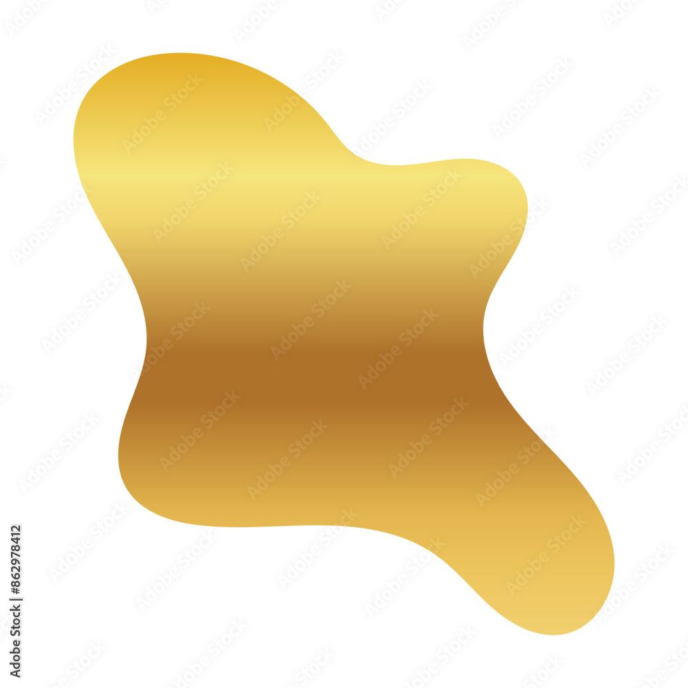 Liquid Fluid Golden Gradient random organic shapes Liquid Fluid Golden Gradient random organic shapes