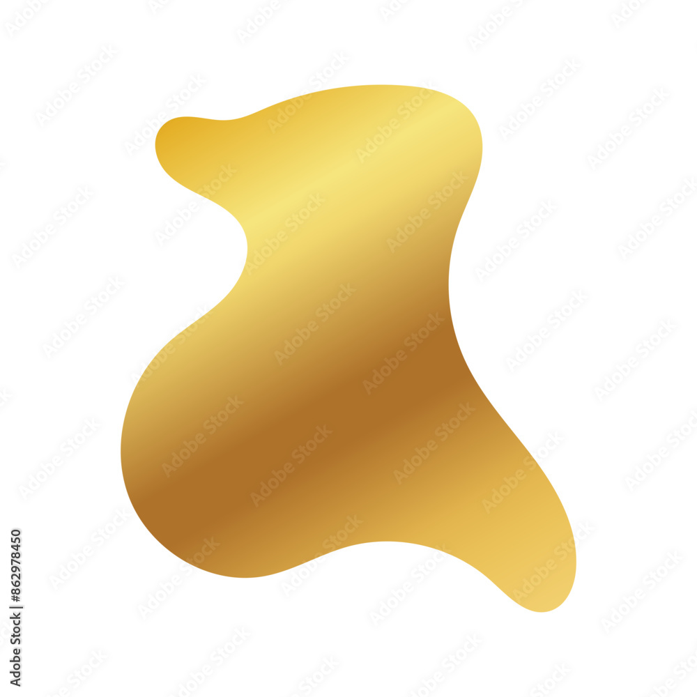 Liquid Fluid Golden Gradient random organic shapes Liquid Fluid Golden Gradient random organic shapes