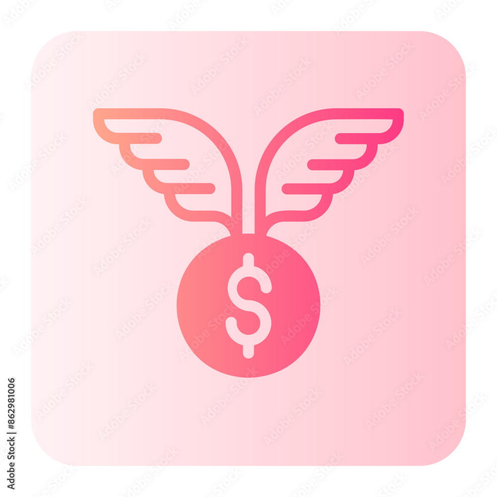 financial independence gradient icon financial independence gradient icon