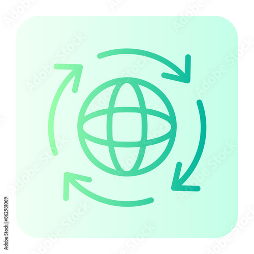 renewal gradient icon