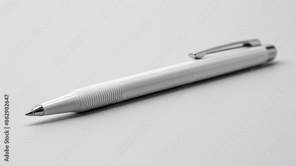 White Pen on White Background. White Pen on White Background.