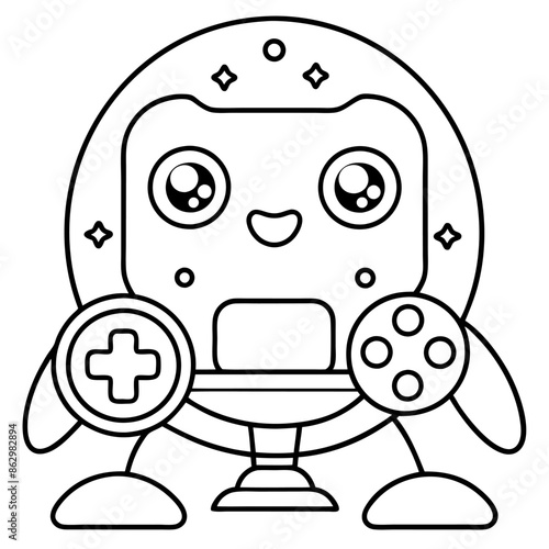 Gaming Coloring Pages For Kids Book