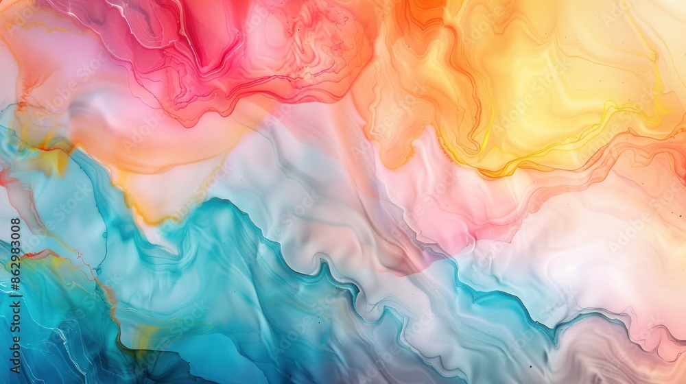 Obraz premium Alcohol ink. Style incorporates the swirls of marble or the ripples of agate. Abstract painting, can be used as a trendy background for wallpapers, posters, cards, invitations, websites.