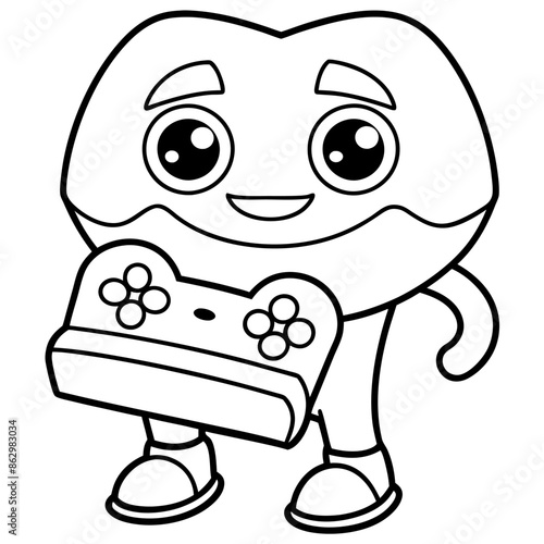 Gaming Coloring Pages For Kids Book