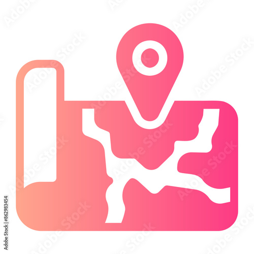 global mobility gradient icon