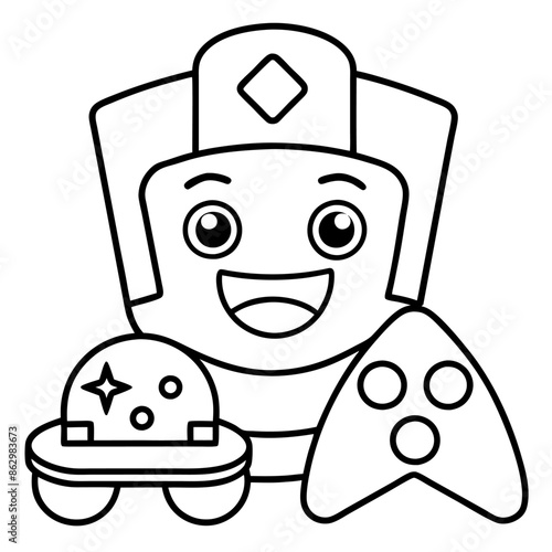 Gaming Coloring Pages For Kids Book