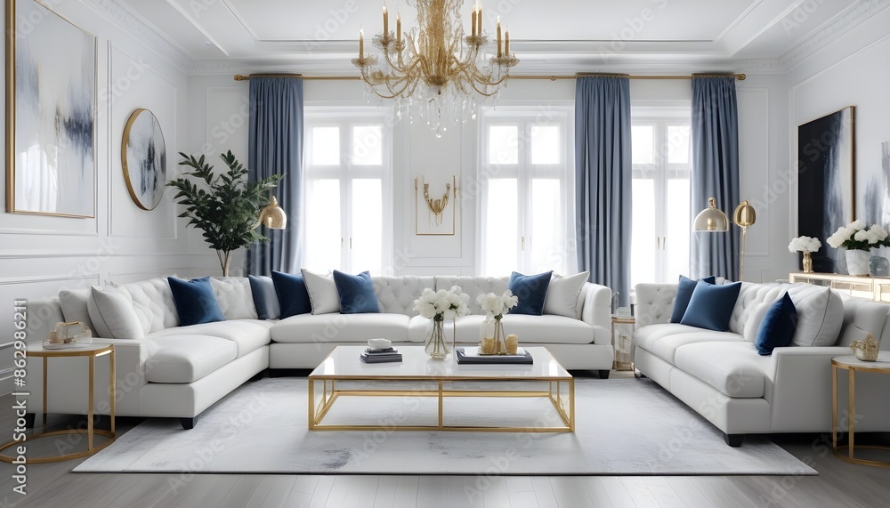 Photo interior modern design room 3d illustration Photo interior modern design room 3d illustration