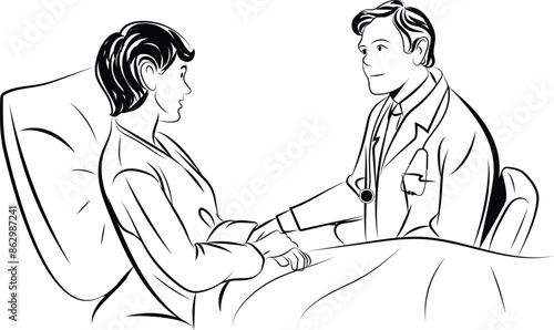 Doctor and patient in hospital