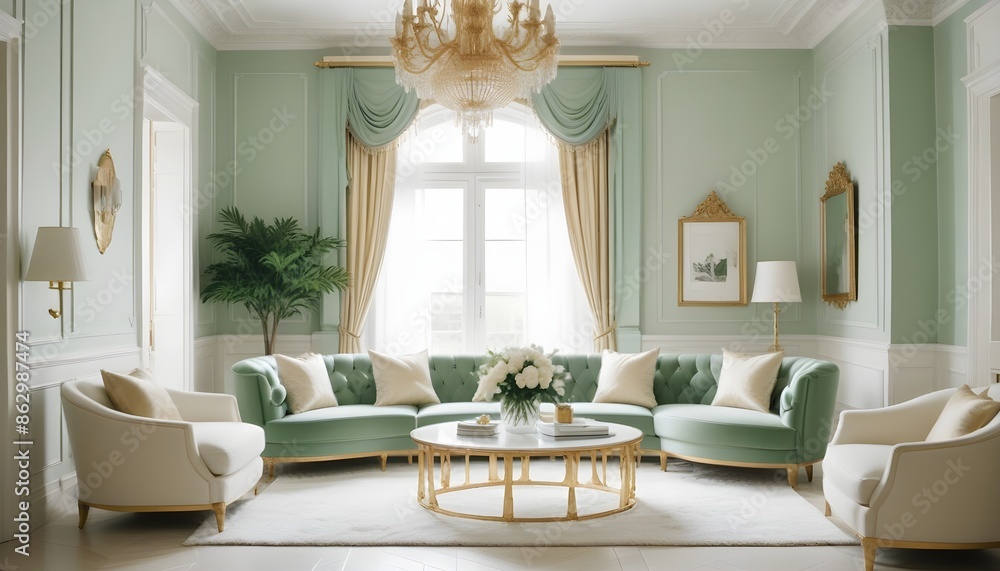 Photo interior modern design room 3d illustration Photo interior modern design room 3d illustration