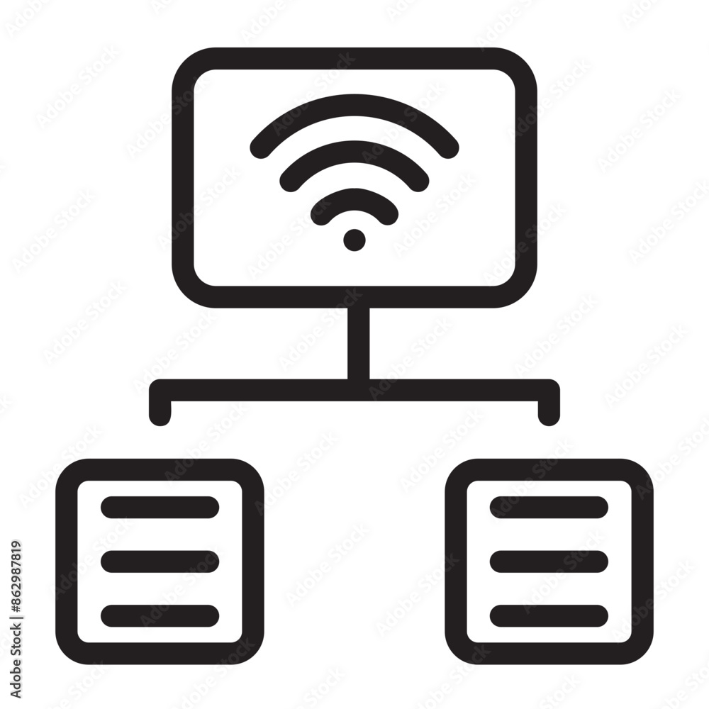 connectivity line icon