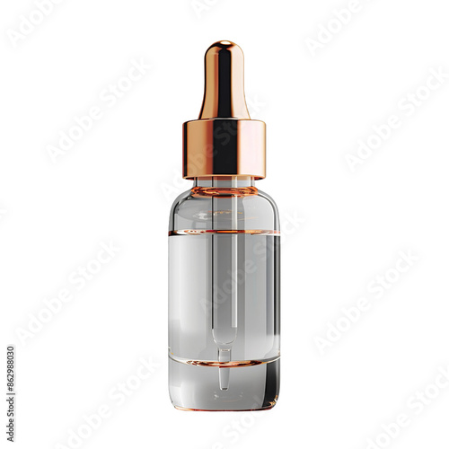 luxury skincare serum bottle isolated on a white background