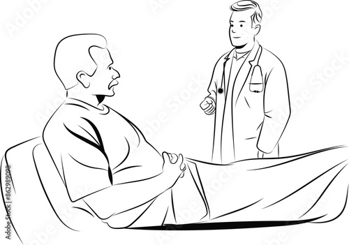 Doctor Talking with Elderly Patient