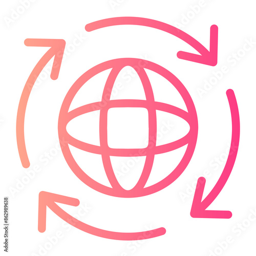 renewal gradient icon