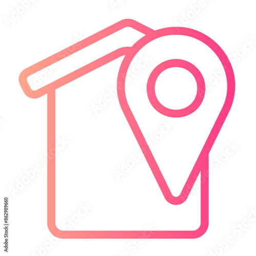 accomodation gradient icon