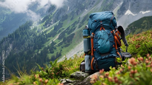 Backpack with Hiking Gear o...