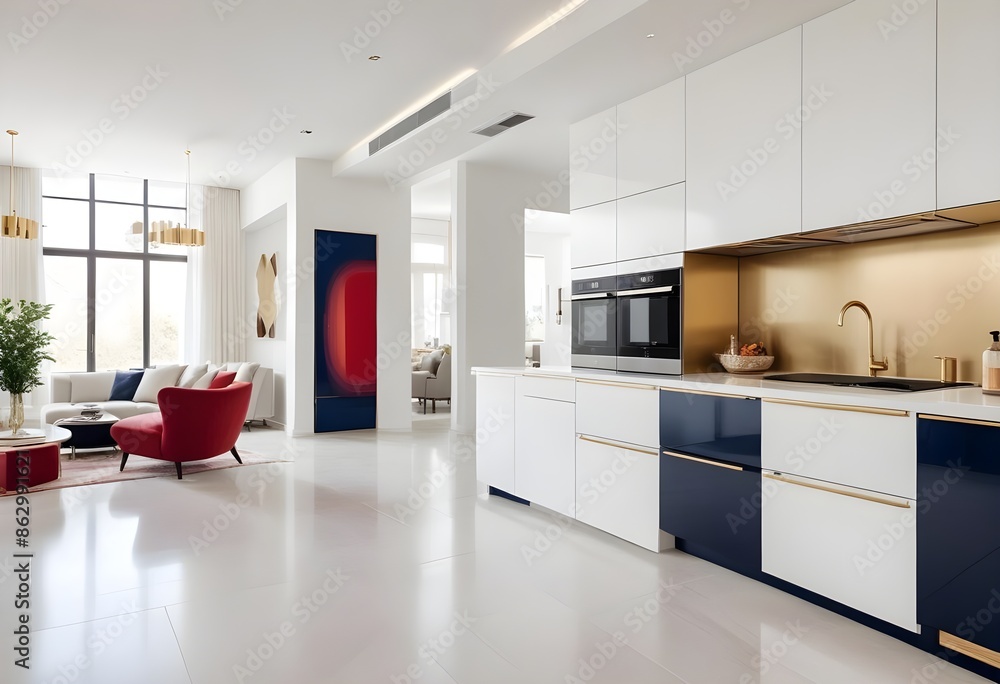Photo interior modern design room 3d illustration Photo interior modern design room 3d illustration