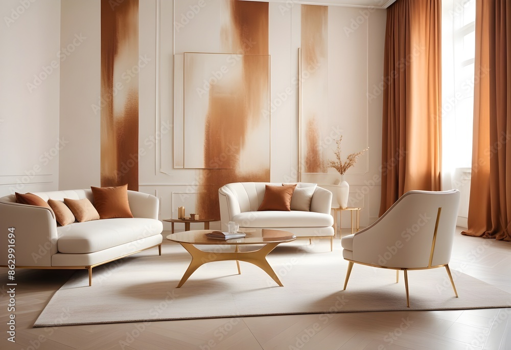 Photo interior modern design room 3d illustration Photo interior modern design room 3d illustration
