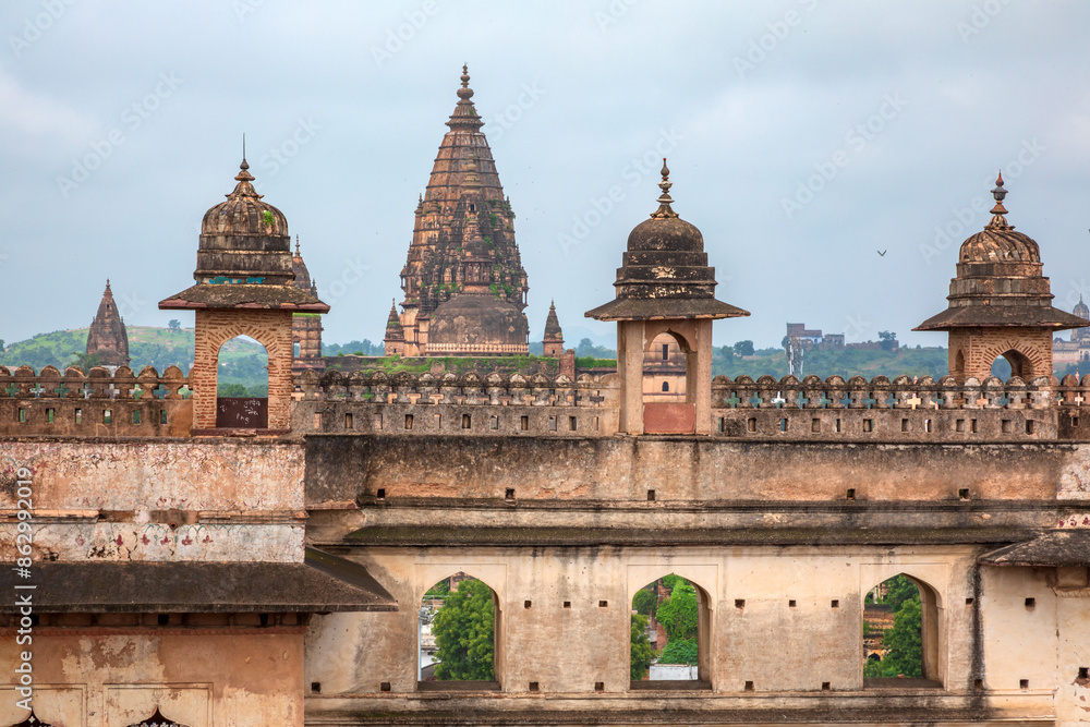 Royal Fort or Shahi Kila at Orchha, Madhya Pradesh, India. Royal Fort or Shahi Kila at Orchha, Madhya Pradesh, India.