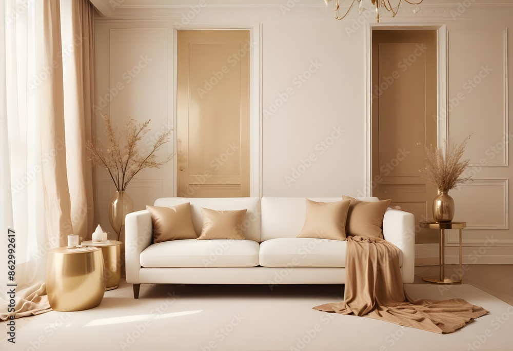 Photo interior modern design room 3d illustration Photo interior modern design room 3d illustration