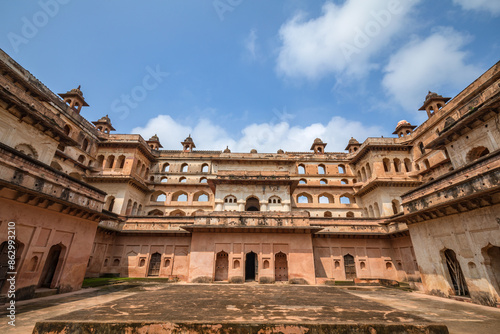 Royal Fort or Shahi Kila at Orchha, Madhya Pradesh, India.