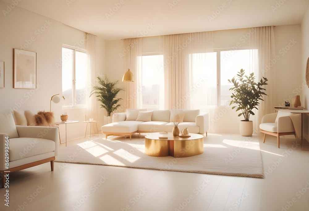 Photo interior modern design room 3d illustration Photo interior modern design room 3d illustration